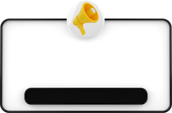 recommend clip art: Announcement megaphone Banner