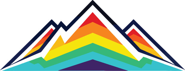 isolated mountain icon, vector mountain, mountain illustration, nature symbol, scenic landscape, mountain silhouette, peak icon, mountain vector, natural design, mountain logo, mountain art