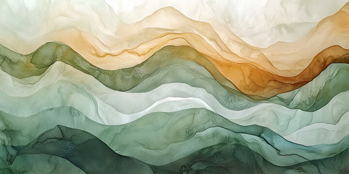 Abstract Mountain Range: A captivating blend of colors and textures creates a mesmerizing abstract landscape, reminiscent of rolling hills and valleys.