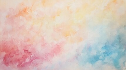 Pastel Watercolor Wash Background - Dreamy Sky Hues