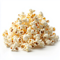 Popcorn isolated on white background
