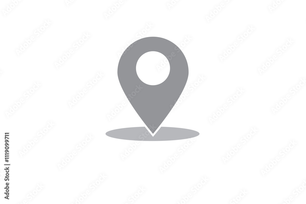 Canvas Prints route location icon. two pins, blue pin, red pointer and dashed line as concept of travel map naviga