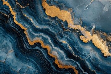 Stunning blue marble with gold accents. Ideal for backgrounds, textures, and luxury designs.