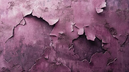 Obraz premium Striking Image of Dusty Rose Wall with Ruptured and Peeling Paint Texture for Art and Design