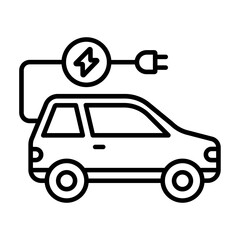 Electric Car Icon