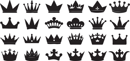 crown isolated  Vector, crown Silhouette, crown icon set, crown logo,laurel wreath Vector illustration, Vector Graphic, EPS 10 , clip art work,