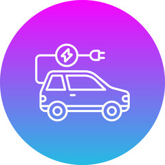Electric Car Icon