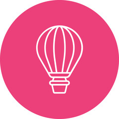 Obraz premium Hot Air Balloon Icon