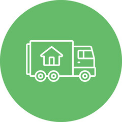 Fototapeta premium Mover Truck Icon