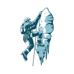 climbing sports in outdoor