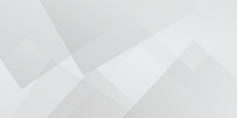Abstract white and grey geometric overlapping square pattern, design of technology background Modern elegant white gray banner background with creative design and shiny lines layer element vector.