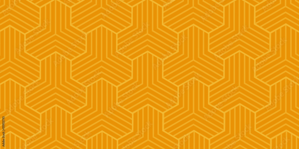 Aufkleber Seamless geometric repeating pattern with hexagon. Trendy design vector background for web backdrop or paper print. Simple diagonal Style. line pattern for background, wallpaper, backdrop Vector .