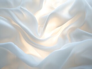 Obraz premium Glowing Waves of Satin Dreams