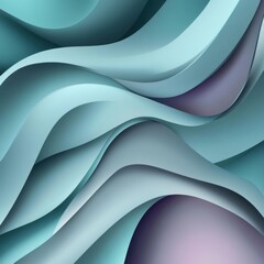 Fototapeta premium Dynamic waves of color abstract digital art online gallery modern design close-up view creative expression