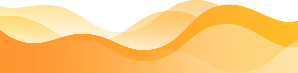 Orange Footer Wave Banner
