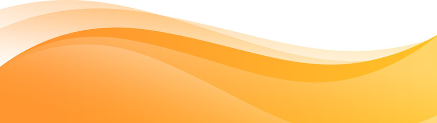 Orange Footer Wave Banner
