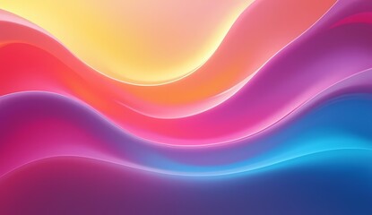 Undulating Spectrum Flow, dynamic color gradients, fluid movement, abstract digital design