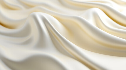 Fototapeta premium Elegant silk fabric flowing gracefully in soft light studio environment textiles minimalist aesthetic