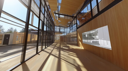 Industry 4.0: Modern Professional Architect Wearing Virtual Reality Headset Uses Gestures to Design, Manipulate Buildings for 3D City. Mixed Augmented Reality Software. VFX Graphics Effect