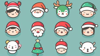 Cartoon Christmas: 2D Simple Illustration