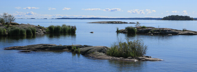 Landscape at Lake Vanern, Sweden.