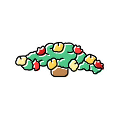 vertical flower arrangement color icon vector. vertical flower arrangement sign. isolated symbol illustration