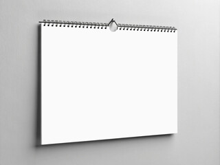 Minimalist design Wall-mounted Calendar Mockup