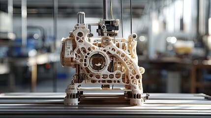 Fototapeta premium Three Dimensional Printed Mechanical Component Model