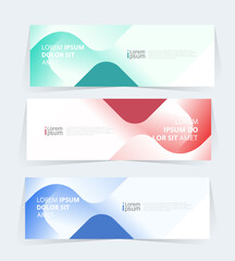 Geometric banner design with Vector presentation template.
