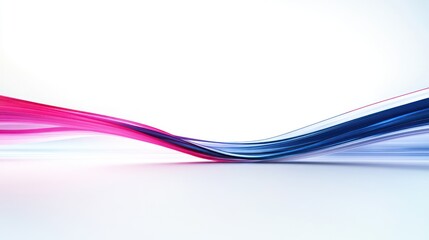 Obraz premium Abstract colorful waves in a minimalist design.