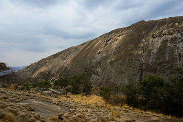 rock face of a bornhardt Domboshawa batholith, Ngomakurira, Zimbabwe