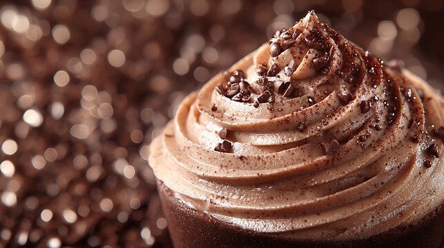 Indulge in a pantone-inspired mocha mousse dessert gourmet bakery rich dark chocolate luxurious setting close-up view silky elegance