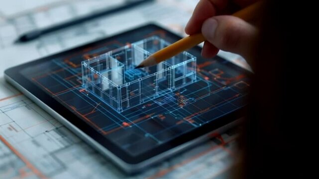 AI and Technology in Architectural Design, To represent the use of AI and technology in modern architectural design video