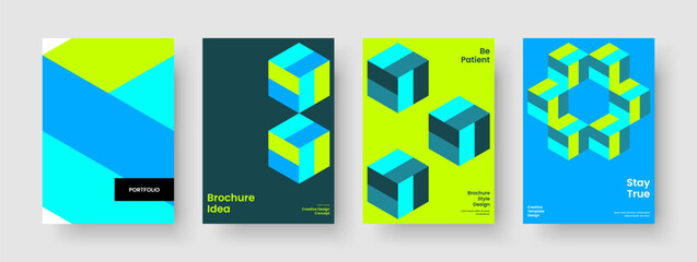 Fototapeta premium Geometric Business Presentation Design. Creative Book Cover Template. Modern Poster Layout. Background. Report. Banner. Brochure. Flyer. Newsletter. Portfolio. Handbill. Magazine. Journal. Notebook