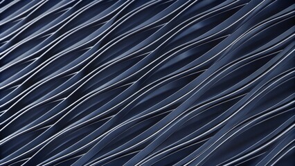 Obraz premium Abstract Pattern of Blue Intertwined Lines