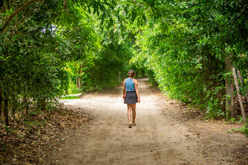 Walking Through Nature's Serenity in Palomino, La Guajira, Colombia