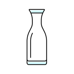 carafe glass package color icon vector. carafe glass package sign. isolated symbol illustration