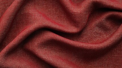 Deep Red Fabric Texture for Elegant Background and Design Projects