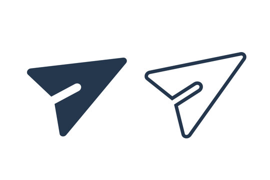 Send Message Icon Button. PNG Transparent Background