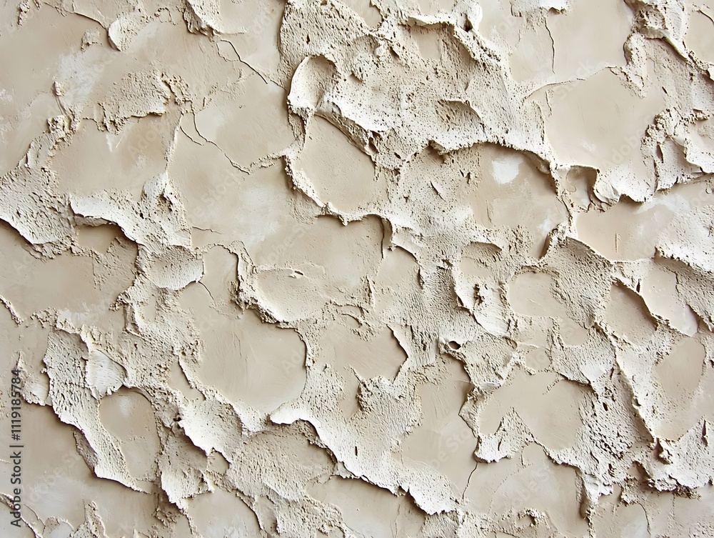 Poster Beige textured wall with uneven surface and abstract pattern.