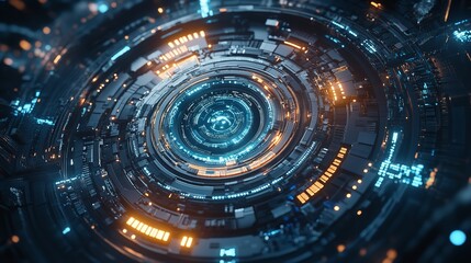 Obraz premium Digital Technology Generated by AI