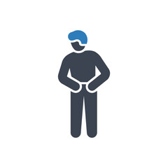 Holding Stomach icon