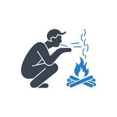 Fire Warming Scene icon