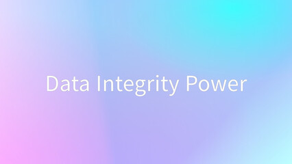 Data Integrity Power のグラデーション背景イラストイラスト