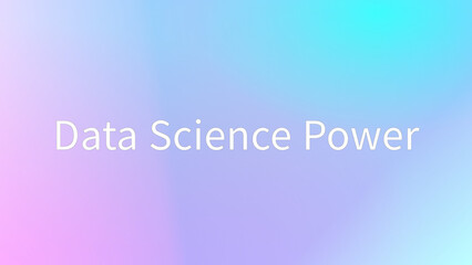 Data Science Power のグラデーション背景イラストイラスト