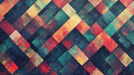 Abstract Geometric Pattern: A Symphony of Colors and Shapes