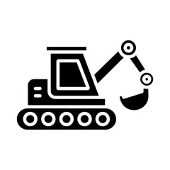 Naklejka premium Bulldozer Icon