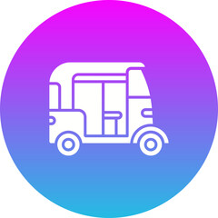 Fototapeta premium Rickshaw Icon