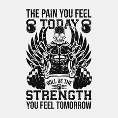 Warkout,Gym, Fitness T-shirt Design