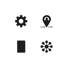 Web and Social Media Icon Set, Minimalist and Modern Design
